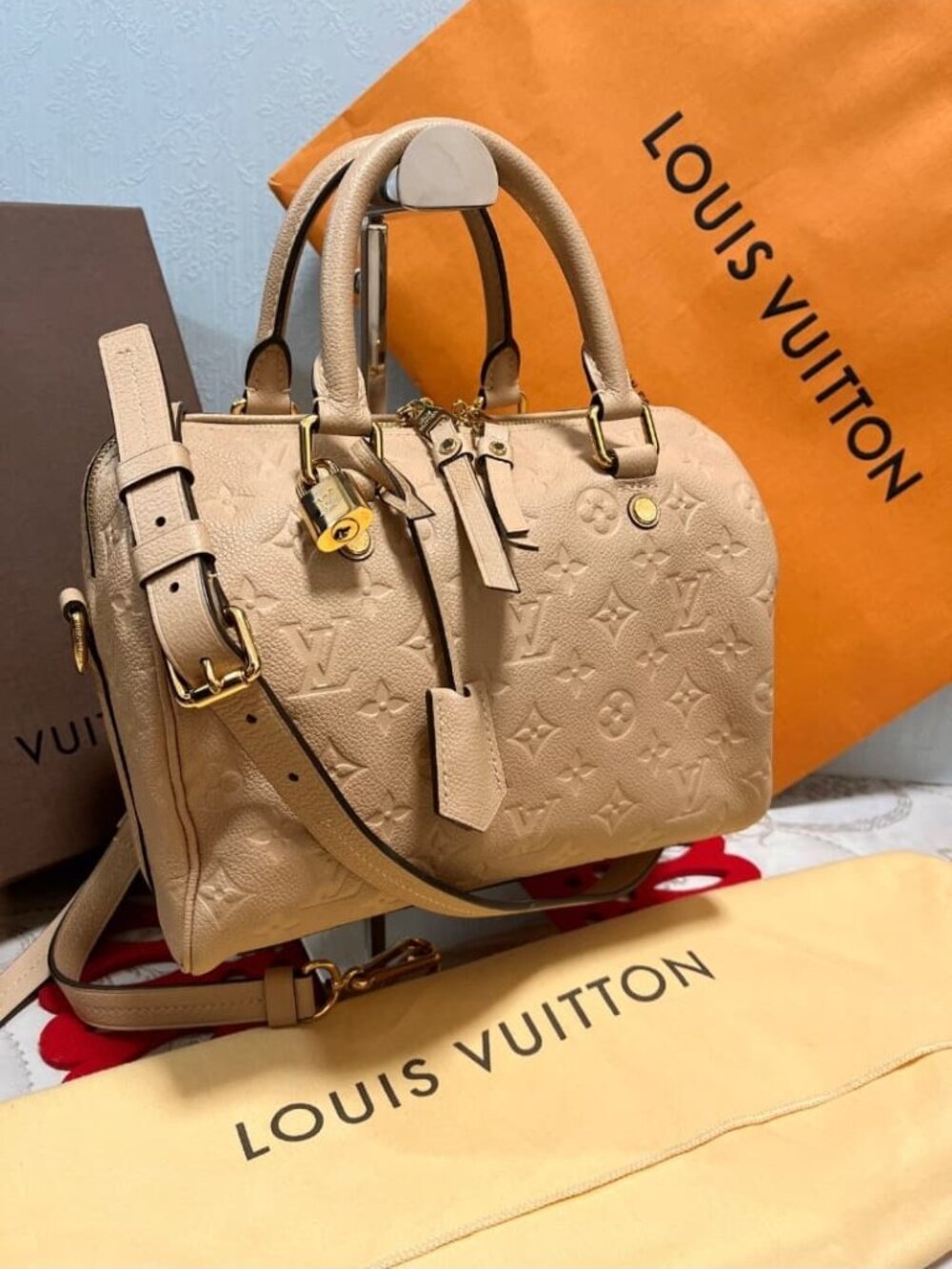 Louis Vuitton Beauty Speedy Bandouliere Handbag
